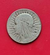 5 ZŁOTYCH GŁOWA KOBIETY 1933 rok - srebro AG nr 3