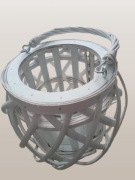 LAMPION PLECIONY ŚWIECZNIK BIAŁY wiklina BOHO LATARENKA NATURALNA