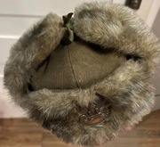 Czapka zimowa ciepła z uszami WP uszatka oficerska, uszanka roz. 55 nowa