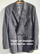 Tiger of Sweden dwurzędowa marynarka blezer wełna