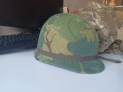 Hełm stylizowany M1 US Army Vietnam Mitchell Cover m53 Belgijski