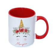 Kubek z imieniem dla dziewczynki Jednorożec na urodziny na prezent