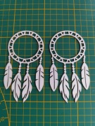 Tekturka dekoracja łapacz snów 2szt.