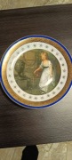 Porcelanowy talerz dekoracyjny Chodzież  Portret Krystyny Potockiej PRL