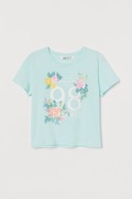 bluzka T-shirt miętowy H&M Rozm. 146/152