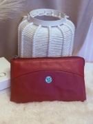 Portfel damski skórzany GREGORIO – czerwony – nowy – pudełko