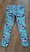 Rainbow Bon Prix BPC biodrówki slim fit zwężane nogawki rurki print kwiaty