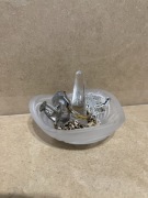 ekspozytor SZKLANY na bizuterie, stojak, może LALIQUE GLASS 