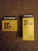 2 Filtry oleju OP557>15 zł i OE671/4 >30 zł ;Filtrom
