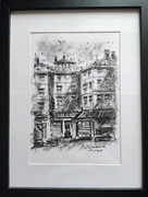 Praca autorska malowana węglem 