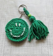 Uśmiech, chwost, breloczek, brelok, rękodzieło