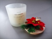 Świeca świąteczna home&you - Red orange - NOWA