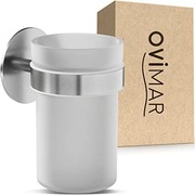 Ovimar Keldsnor kubek do mycia zębów Szkło Stal nierdzewna Łazienka