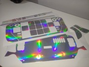 Skin na Steam Deck – Srebrny Holograficzny | Trwała folia samochodowa