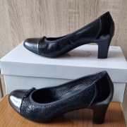 eleganckie półbuty czólenka damskie czarne 37