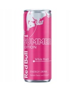 RedBull White Peach napój energetyczny o smaku brzoskwini 250 ml z Niemiec