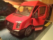 VOLKSWAGEN CRAFTER, 1:24, CARARAMA, czerwony