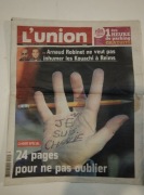 Francuska gazeta L'union pamiątka Reims zamach Charlie Hebdo