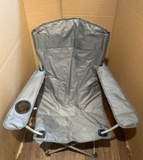 Zestaw 2 krzeseł turystycznych szare Amhancible – składane, udźwig 150 kg