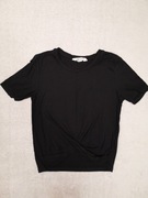 Czarna przeplatana jak wiązana bluzka H&M 146 152 jak nowa