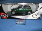 Hot Wheels: Mini Cooper, 1:18, Union Jack, metal/NOWY