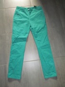 Zielone spodnie, chinos, męskie, proste, Reserved