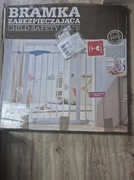 Barierka ochronna na drzwi, schody rozporowa biała