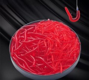 sztuczne robaki czerwone 100 szt