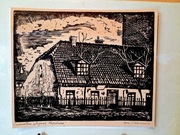 UNIKAT oryginał sygnowana grafika HENRYK CZAMAN Inowrocław ZAJAZD NAPOLEONA