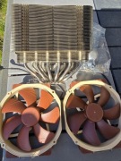 Chłodzenie procesora Noctua NH-D15 zestaw zdemontowany z platformy AM4/AM5