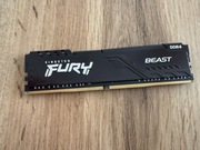 Kingston FURY 16GB (1x16GB) 3200MHz CL16 Beast Black 