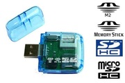 Czytnik kart pamięci USB jak pendrive Memory Stick MS Duo M2 SDHC microSD