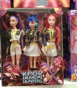 Zestaw lalki kpop demon hunters 3 sztuki dla dziewczynki 