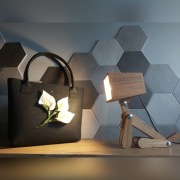 Czarna torebka, filc, kwiaty, hand made, A4