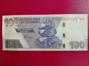 Zimbabwe 100 Dolarów 2023r. P-106b UNC