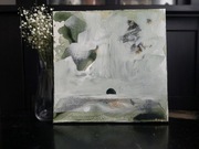 Obraz ręcznie malowany na płótnie 30x30 cm - abstrakcyjny pejzaż