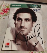 Orginalna karta z autografem Johana Micoida