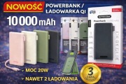 Powerbank SITECO M 10 000 mAh + Kabel USB-C | Szybkie ładowanie 20W | 
