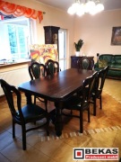 Komplet Salon Witryna 180+ Stół S-23 Dąb  6 Krzeseł Skóra Bekas Producent 