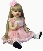 Lalka Reborn jak prawdziwa 55cm piękna długowłosa