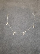 Srebrna bransoletka z serduszkami 