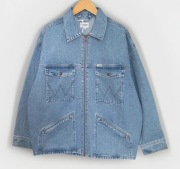 Męska Kurtka Katana Wrangler Zip Through Azure Blue Jeansowa W48973Y95  M