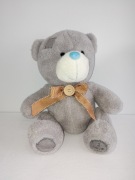 Szary miś z kokardką  