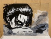 Obraz na szkle Eren Jeager Anime Manga AOT