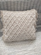 Poduszka makrama 40x40