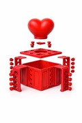 Pudełko walentynkowe serce