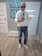 Bluza męska of white