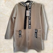 Płaszczyk barankowy beżowy 