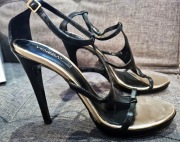 DAMSKIE SANDŁAY, FIRMA VENEZIA, CZARNE, r. 39