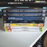 Zestaw 6 nowych gier w folii + 1 film w folii